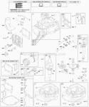 Camshaft Crankshaft Cylinder Engine Sump Lubrication Piston Group Valves Diagram and Parts List for  Briggs and Stratton Engine